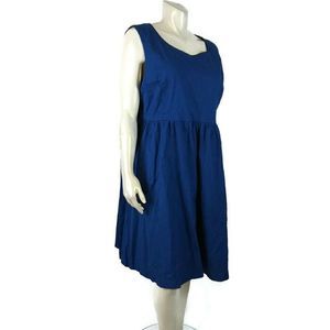 LINDY BOP Summer Dress Dark Blue Sleeveless Sz‎ 6XL